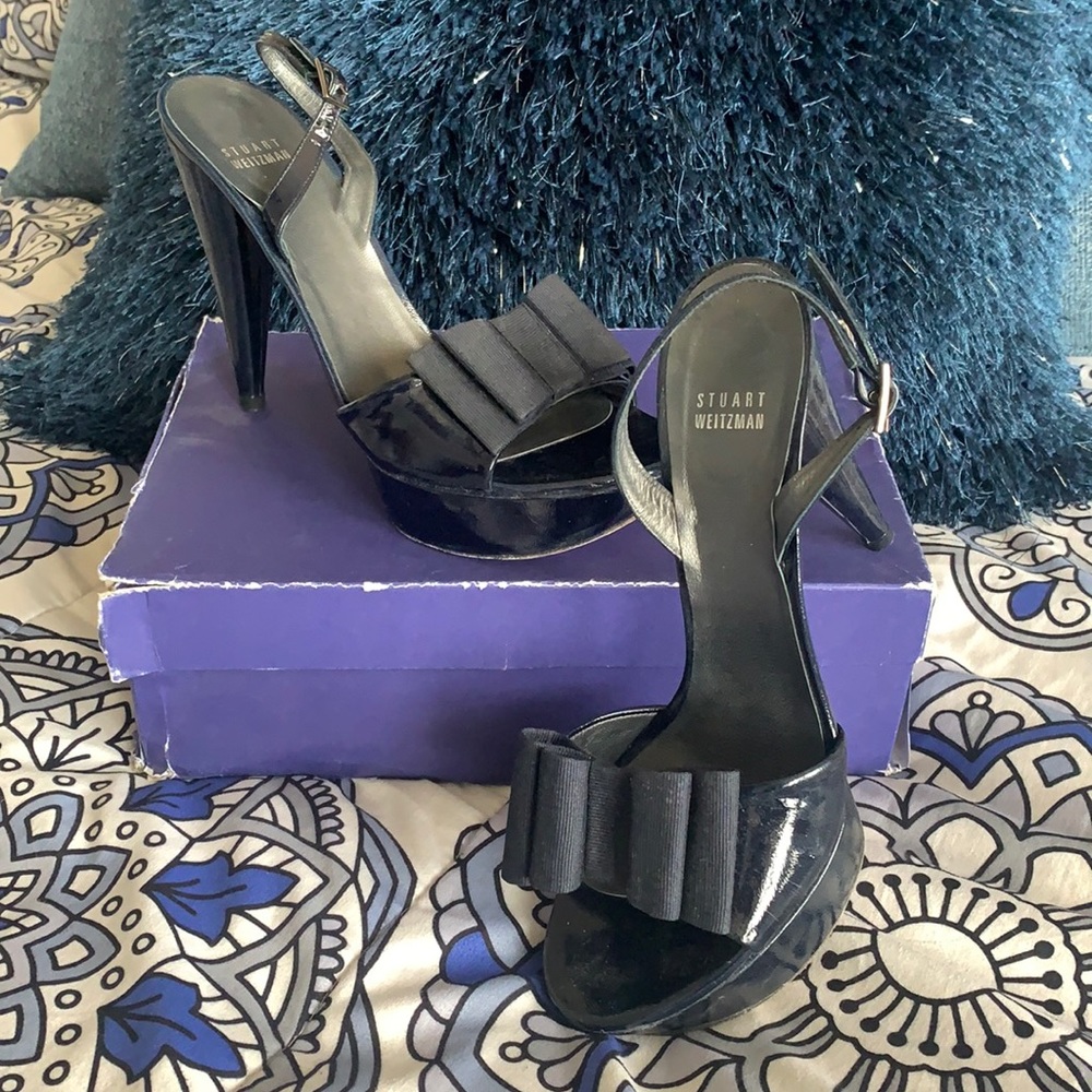 Stuart Weitzman BOGUS Slingbacks in Ocean Alpine